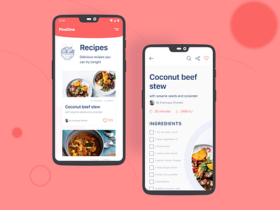 Fine Dine design ui ux