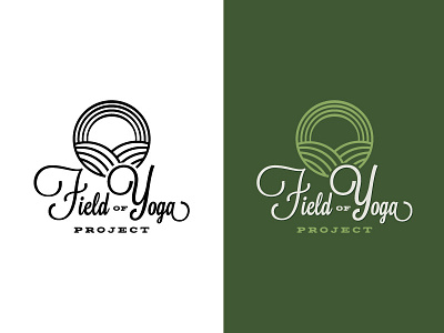 Field Of Yoga Logo brand branding colorado identity illustration typography yoga
