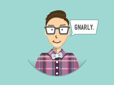 Personal Avatar avatar bowtie colorado gnarly illustration