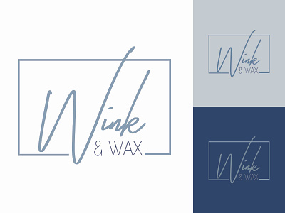 Wink & Wax Salon Logo brand design branding color colorful design designs graphic icon logo logo design typography vector