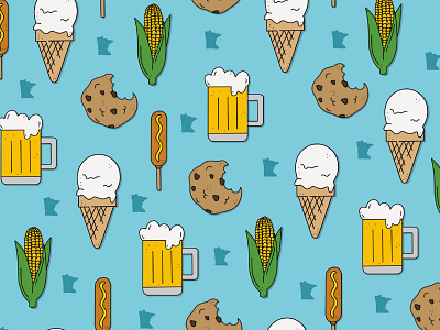 State Fair Vibes beer beer art branding color colorful cookies design fair graphic hand drawn handmade ice cream icon illustration minnesota vector