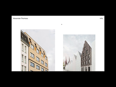alexanderthomass.de architect architectural architecture design graphic minimal minimalist minimalistic navigation screen ui ui ux uidesign ux video visual visual design web webdesign website