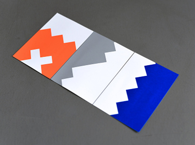 Rechteck Postcards design geometric graphic letter typography