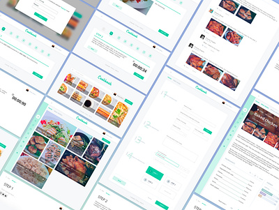 Cookbook · UI/UX Design app design graphic design minimal minimalism ui ux web website white