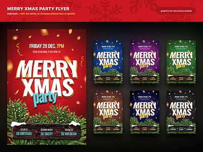 Merry Xmas Party Flyer (PSD)