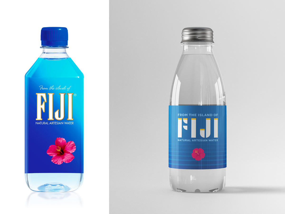 Retro Fiji Water by Yuka Highbridge on Dribbble