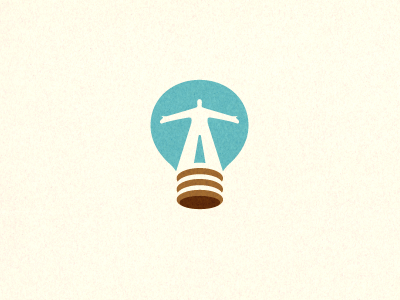 Logo for 27/2 Initiatives V1 logo sky human blue brown eco idea light bulb icon land humanity marketing solution sand paper