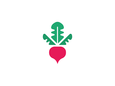 Beet beet branding design flat fresh golden ratio green icon illustration leaf logo minimal pink red simple veggie