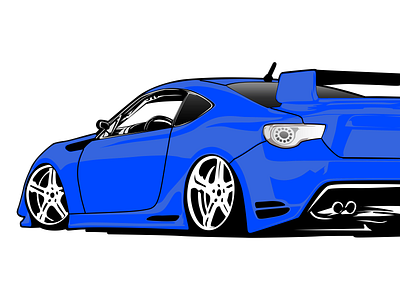 Sport Car Illustration 2d design flat graphic design illustration vector