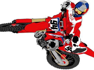 Supercross Jump Illustration 2d design graphic design illustration vector