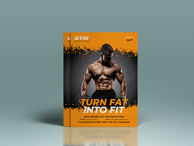 Gym Flyer Design ads banner branding brochure business flyer corporate flyer creative creative flyer design fitness fitness flyer flyer flyer design flyer template graphic design gym gym flyer leaflet magazine poster