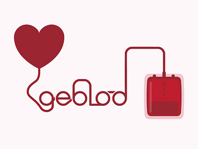 Ge Blod ge blod give blood healtcare heart illustration