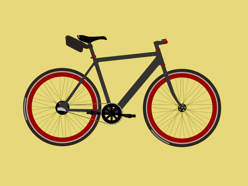 E-Bike animation bike e bike electric flat illustration motion