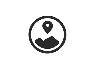 Climbing location app icon climbing icon illustration location