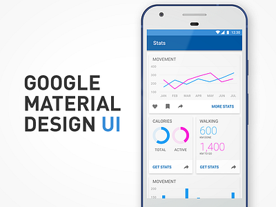 Material Design statistics app