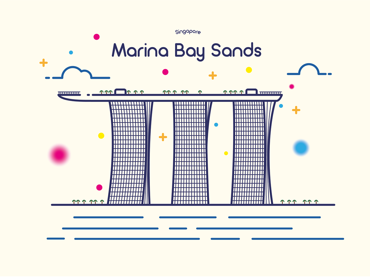 basic sketch of Marina Bay Sands