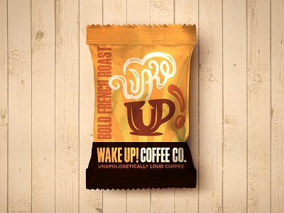 Wake Up! Packaging Concept brand coffee logo loud packaging up vibrant wake