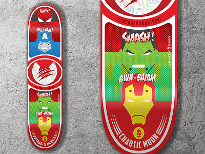 Superhero Skateboard Deck