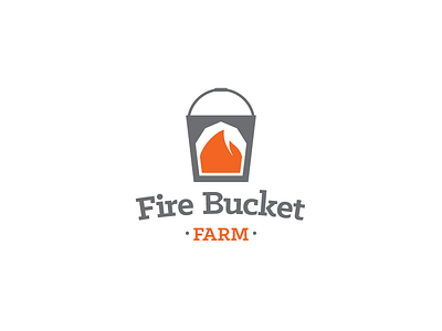 Fire Bucket Farm bucket farm fire free range local logo small