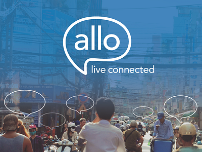 Allo ad allo banner branding connect phone poster telecommunications