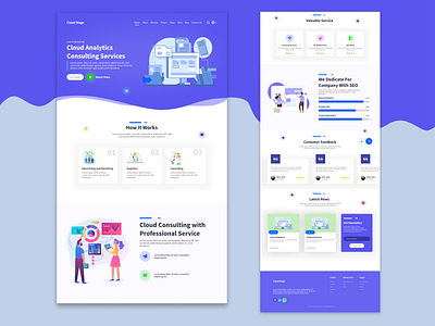 Web Design Cloud Consulting landing page