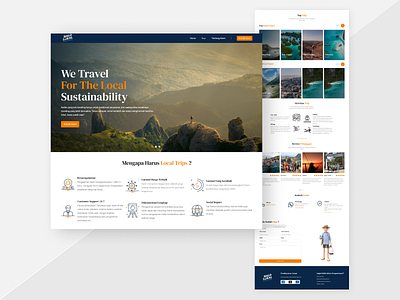 Travel Website Design UI KIT Landing Page