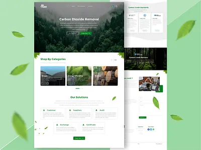 Landing Page Carbon Dioxide Removal UI KIT app brandguideline branding carbondioxide cleandesign design designwebsite ecommerce gogreen graphic design homepage illustration landingpage logo ui uiux ux vector website woocommerce