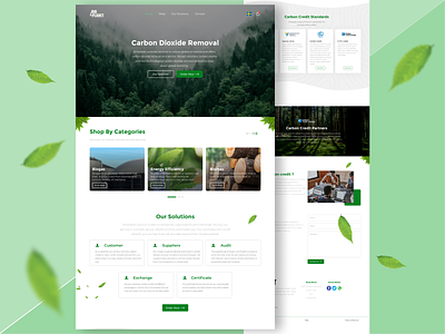 Landing Page Carbon Dioxide Removal UI KIT