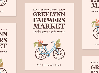 Weekly Warm-Up: Grey Lynn Farmers Market branding graphic design
