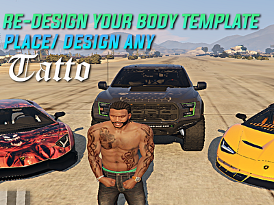 Customize your Body template. 3d design fivem gaming graphic design gta gta v illustration logo