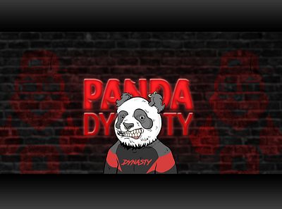 Recent work for client - Bad panda custom invite banner design discord fivem gaming graphic design