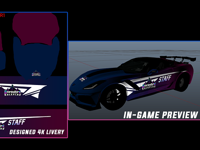 Custom staff ems vehicle redesigned for client design fivem gaming graphic design illustration