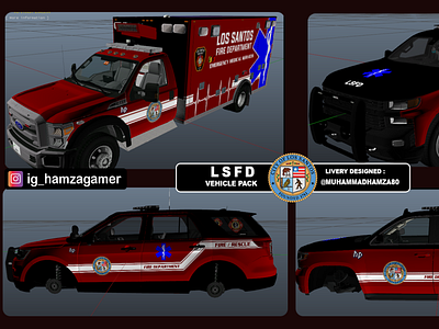 Custom EMS Livery designed for car pack