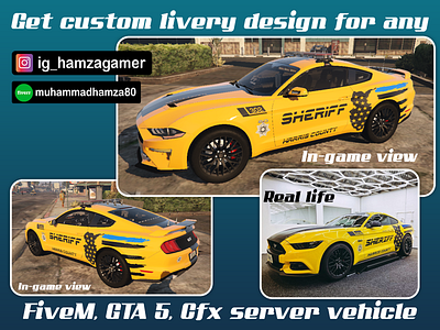 Get real life skin design for fivem vehicle design fivem gaming graphic design gta gtaroleplay