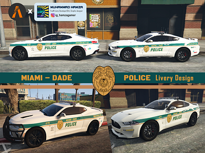 Designed miami police livery for fivem user design fivem gaming graphic design gta gtaroleplay