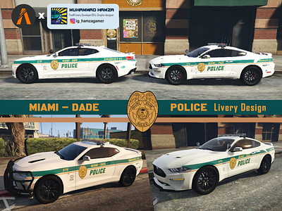 Designed miami police livery for fivem user