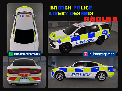 British Police liveries for Roblox cars