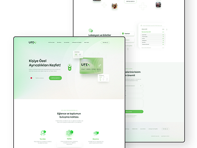 UFE Plus Card creative freelance web green payment ufe plus card ui uidesign