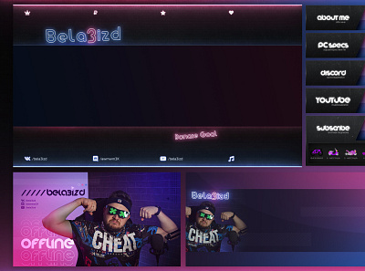 Stream Pack for Twitch graphic design