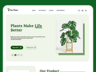 My Plant web design