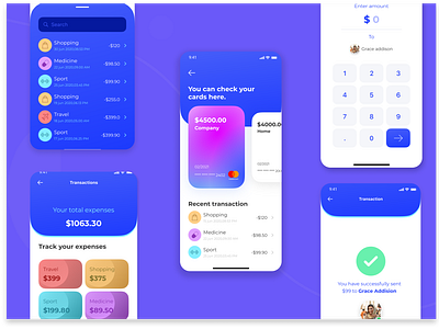 Finance app app branding mobile ui ux uxresearch