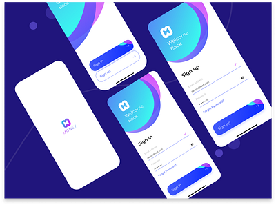 Login screen app design logo mobile ui ui design ux