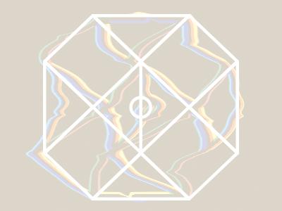 Experimental Branding Treatment brand branding distortion geometry illustration logo minimal modern music static