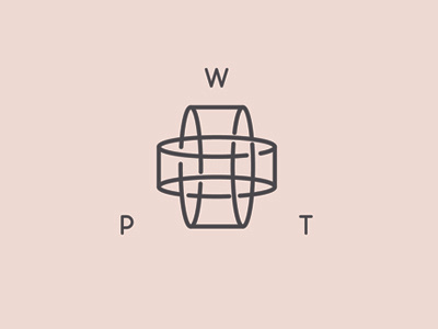 WPT branding drums geometry illustration logo minimalism