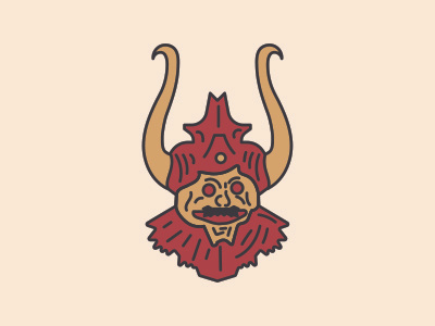 Ronin branding daily illustration logo pins samurai warrior