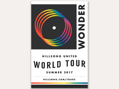 Wonder Tour Poster illustration music poster typography