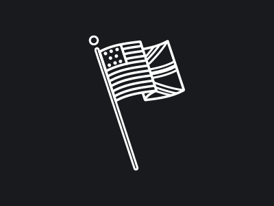 Split Flag badge brand branding design flag icon illustration logo vector