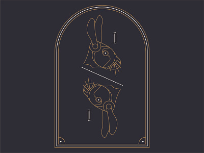 Day 1 - Hare 30creatures badge branding challenge daily design hare icon illustration logo