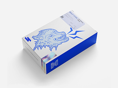 Day 4 - Wolf packaging vector typography brand badge icon design logo branding illustration