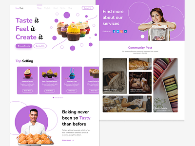 Sweet Bakery Web Design
